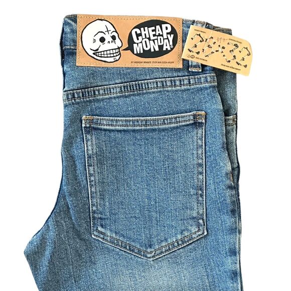 Cheap Monday Tight Dark Clean Wash Slim Fit Blue Jeans Size 28 (27) x 32 NWT $78 - Picture 8 of 8